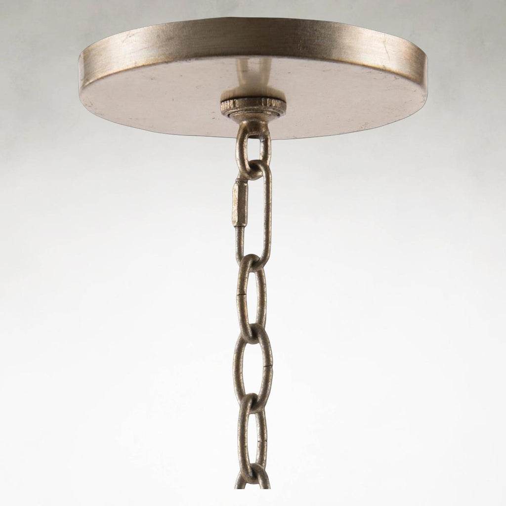 Silver Crystal chandelier - Hollis Stone for dining room view 4