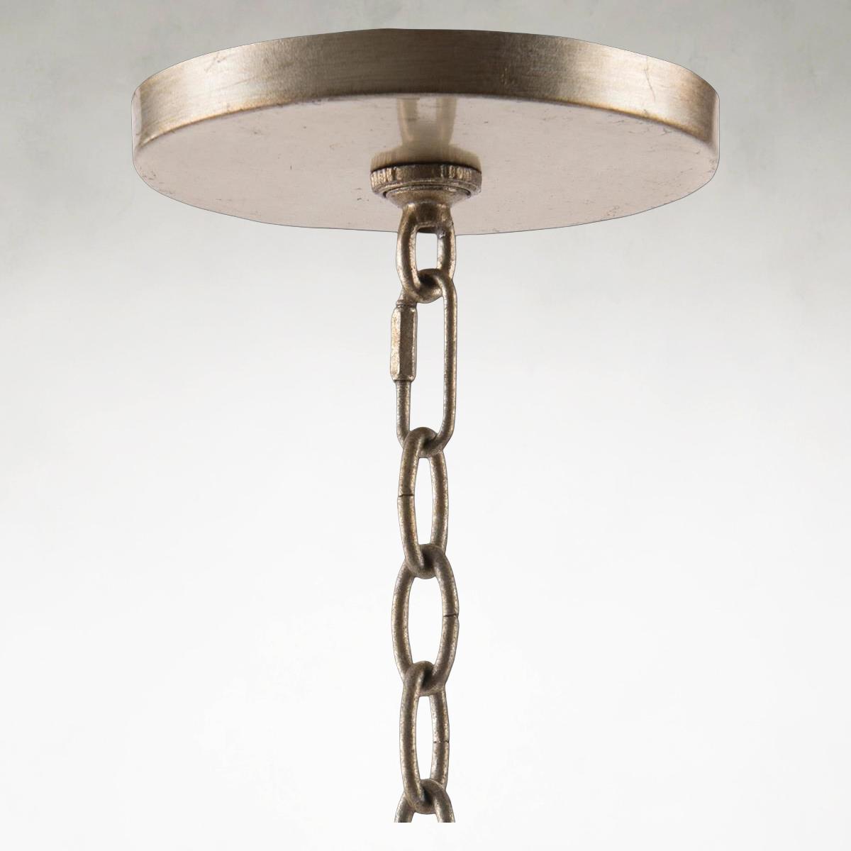 Silver Crystal chandelier - Hollis Stone for dining room view 4