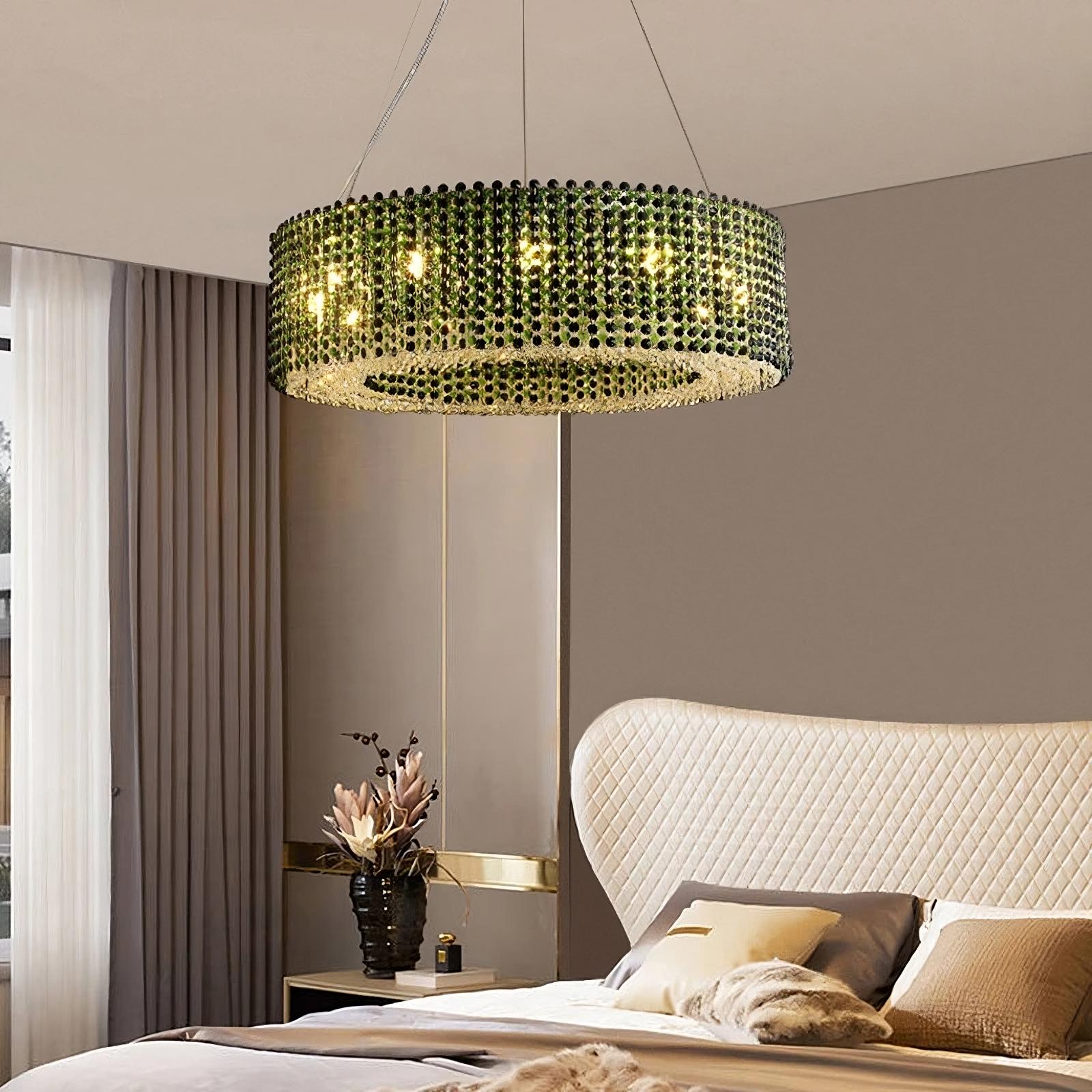 40 in. Black Crystal Chandelier - Lazuli House | Tianguang Chandelier