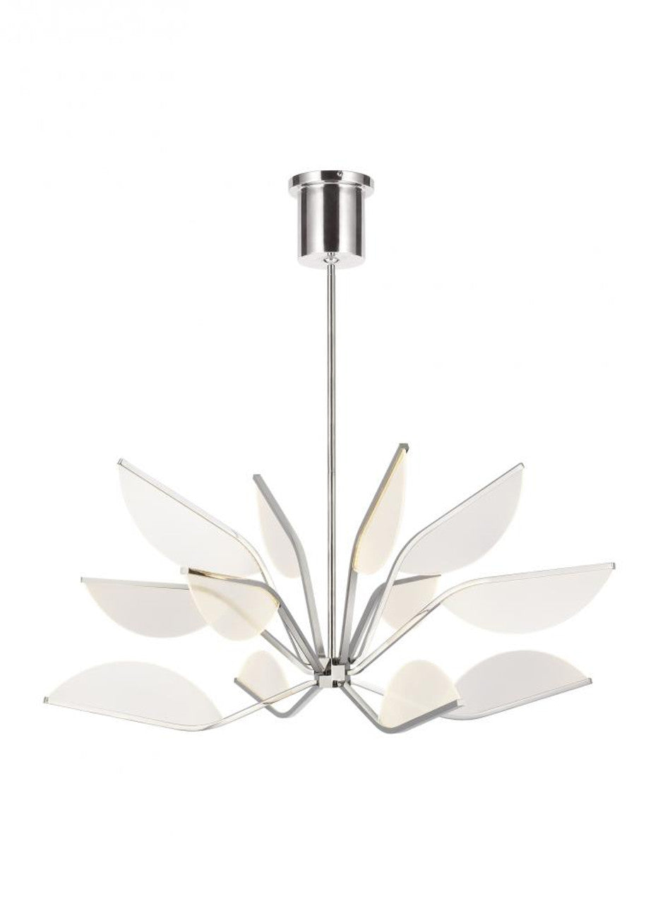 Matte Black Acrylic chandelier - Orion Arc for dining room view 6