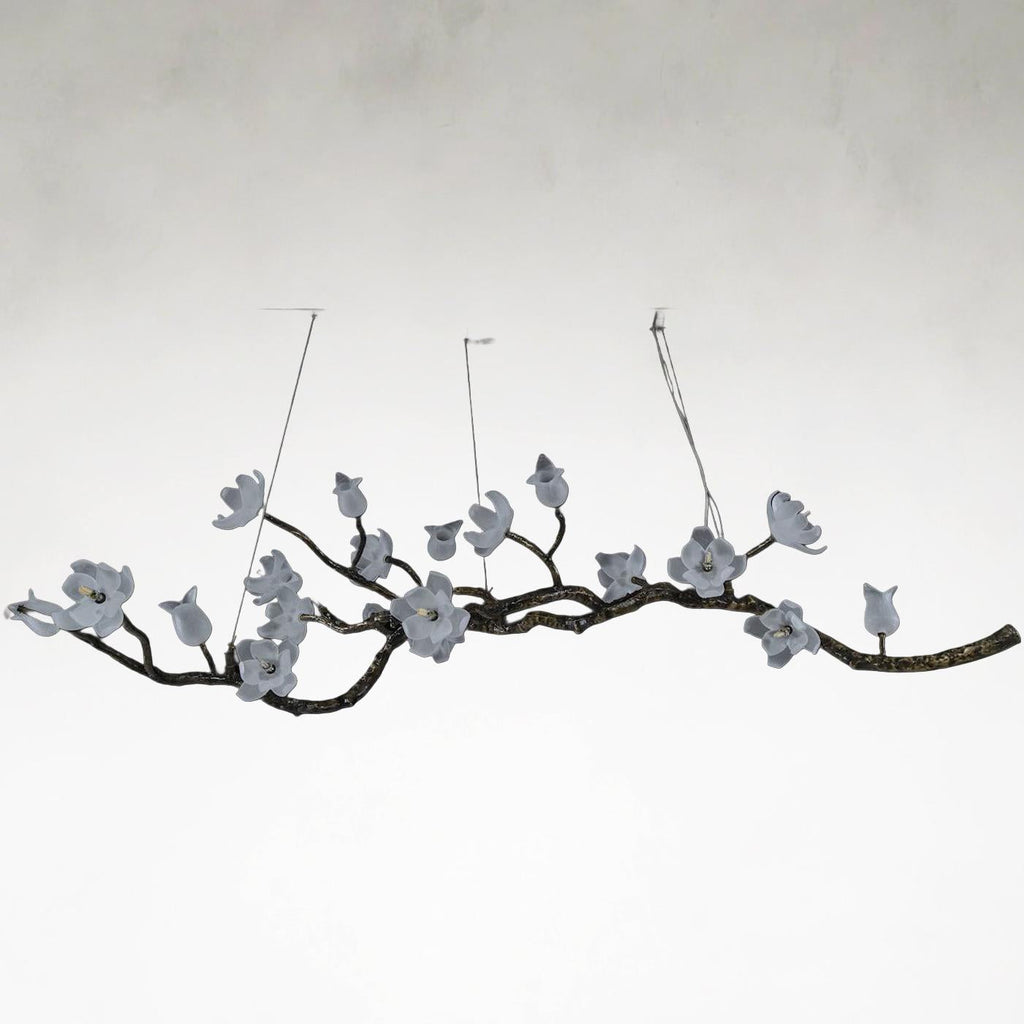 Bronze Acrylic chandelier - Yara Stone for dining room view 4