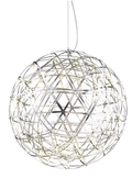 Chrome Metal chandelier - Una Dawn for dining room view 1