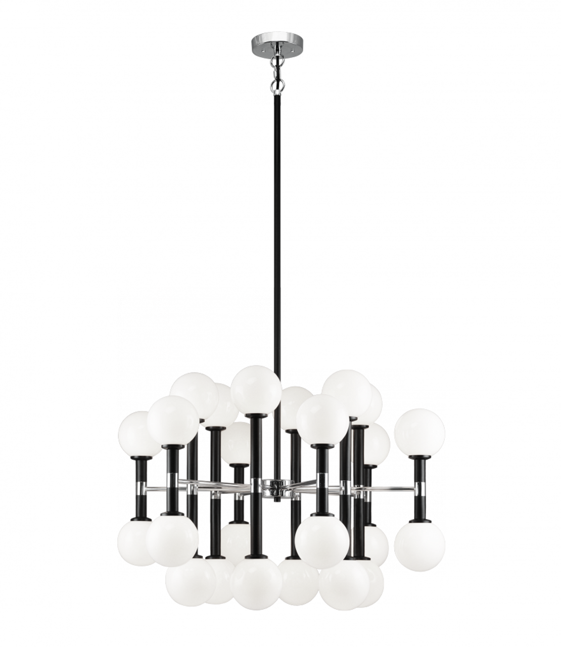 Stellar Chandelier, 18-Light, Black, 25.63"W (C75318BKCL 305UT80)