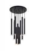 Particles Pendant, 12-Light, Brass, 38"W (C58212AGOP 305UR6K)