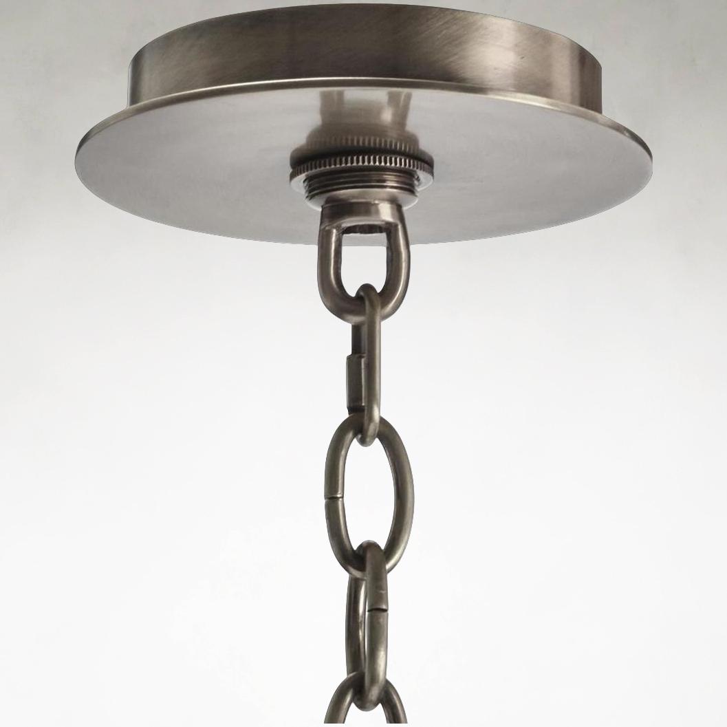 Nickel Acrylic Linear chandelier - Fiora Stone for dining room view 5