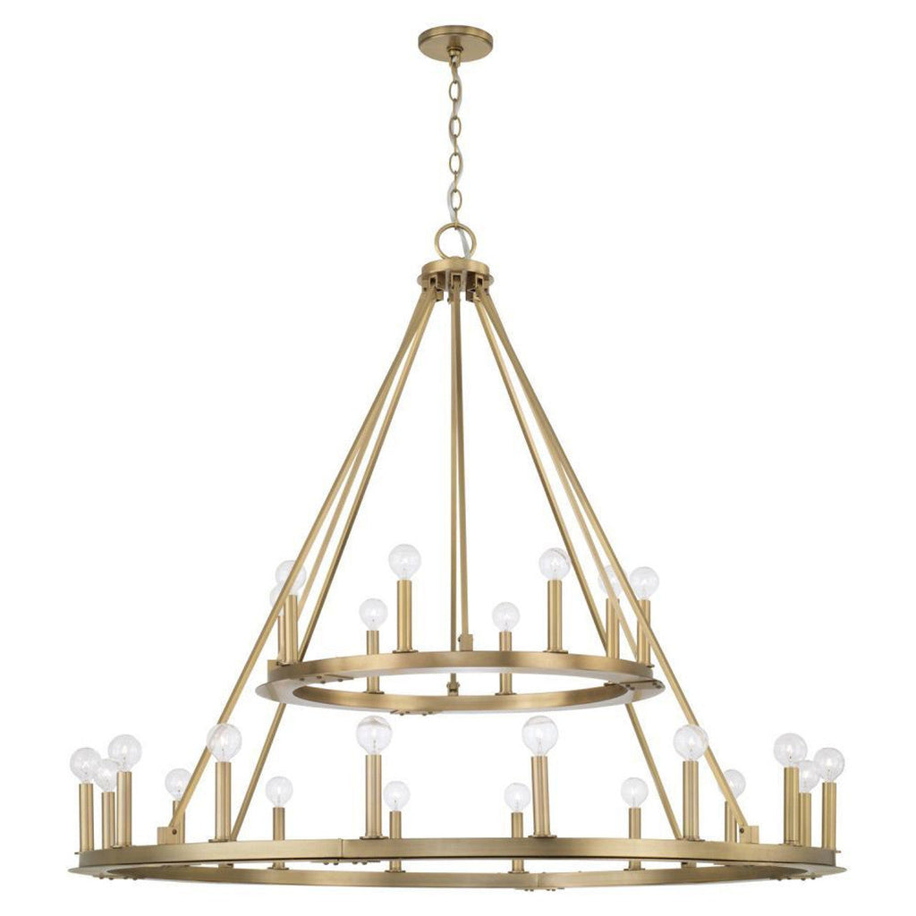 Clear Glass Candle chandelier - Rhea Nest for dining room view 11