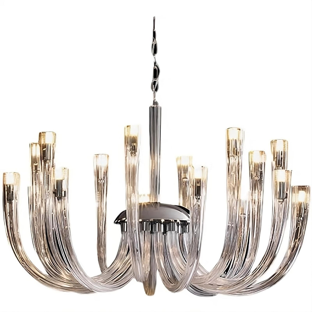 Glass chandelier - Lumen Bay for dining room view 10