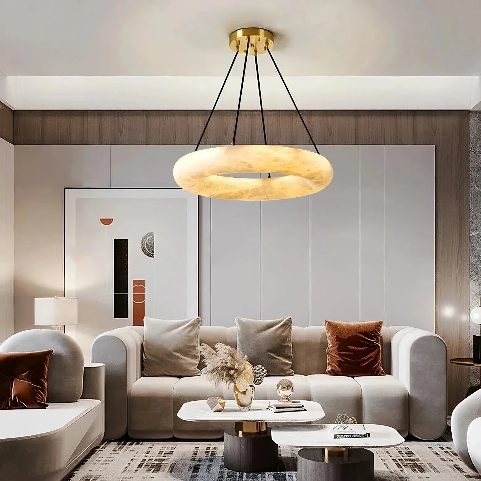 Brass Brass chandelier - Nola Bay for dining room view 4