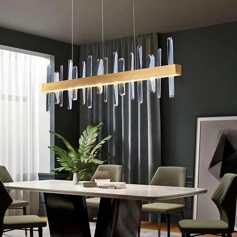Clear Crystal chandelier - Hollis Court for dining room view 2