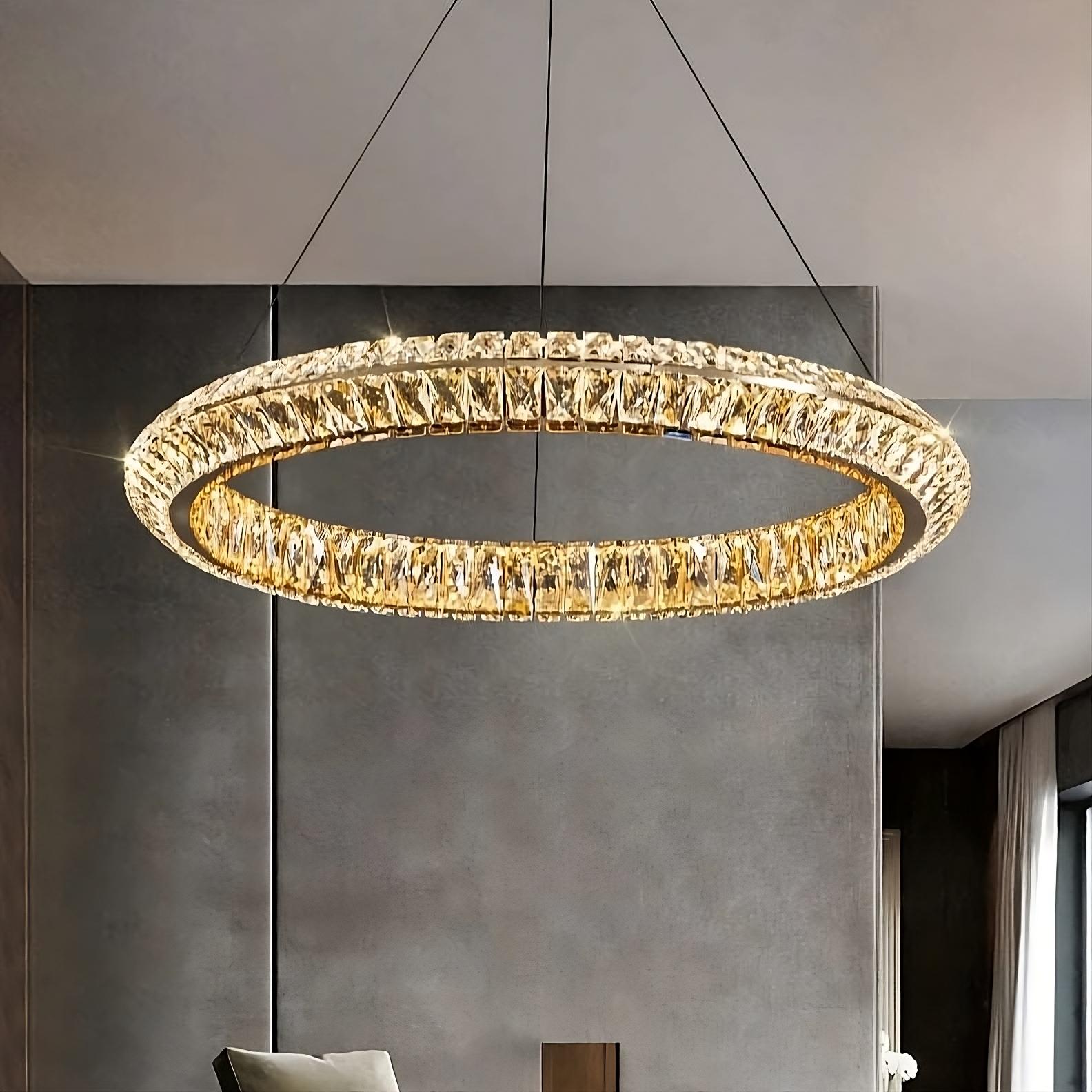 Clear Crystal chandelier - Sabine Lane for dining room view 1