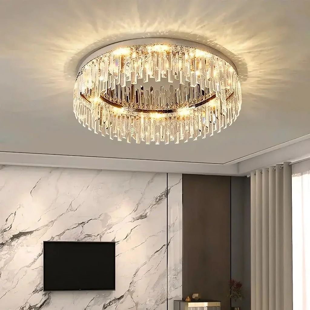 Clear Crystal chandelier - Xara Bay for dining room view 2