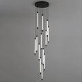 Black Acrylic chandelier - Una Bay for dining room view 2