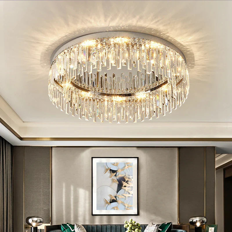 Clear Crystal chandelier - Xara Bay for dining room view 1