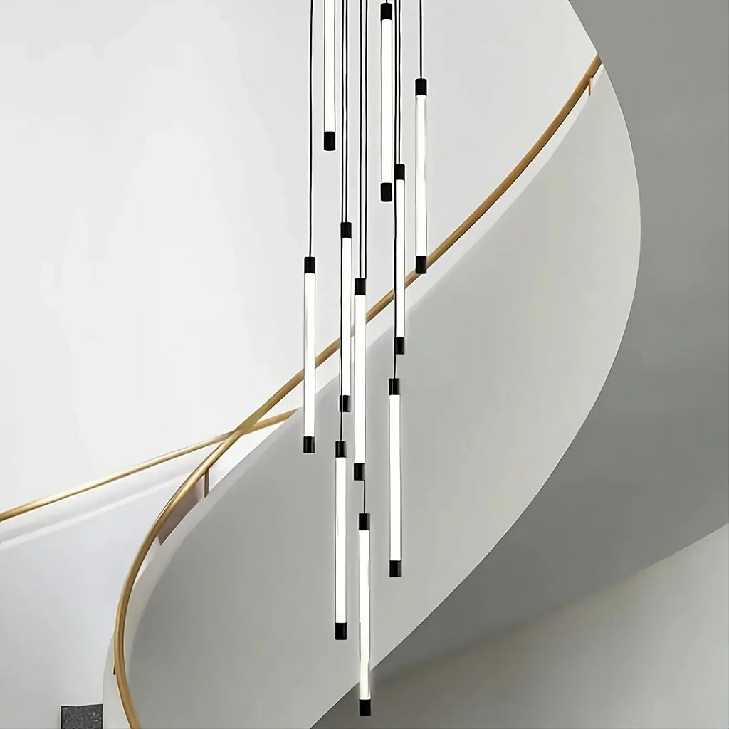 Black Acrylic LED Chandelier - Una Bay | Tianguang Chandelier