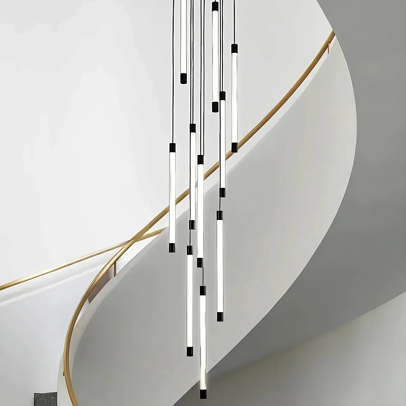Black Acrylic LED Chandelier - Una Bay | Tianguang Chandelier