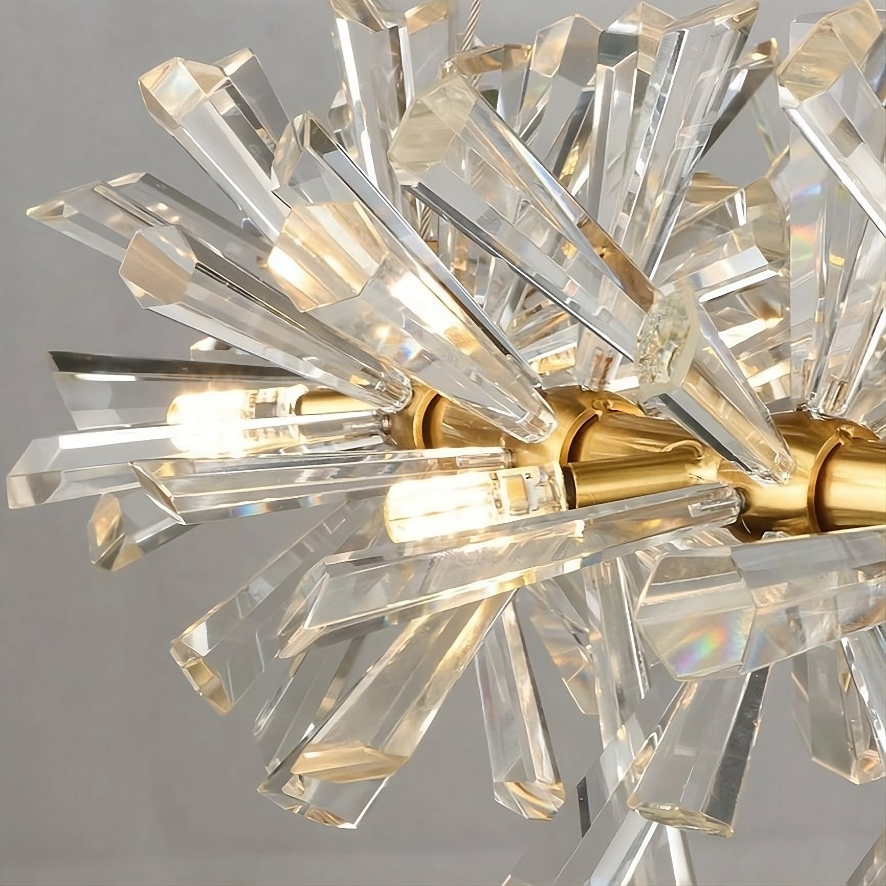 Clear Crystal Round chandelier - Hollis House for dining room view 8