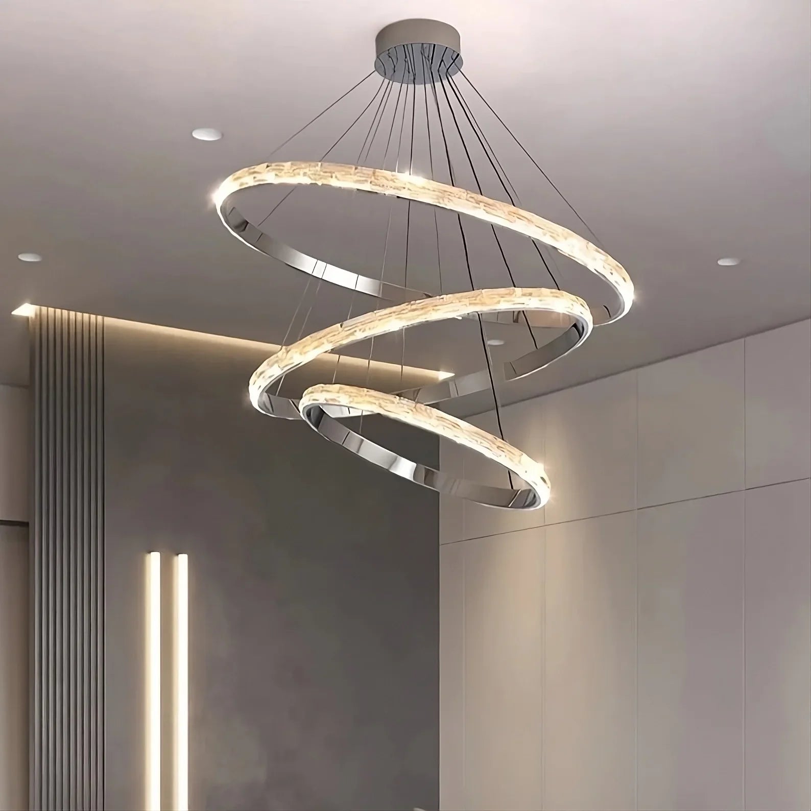 Clear Crystal Round chandelier - Oriel Bay for dining room view 4