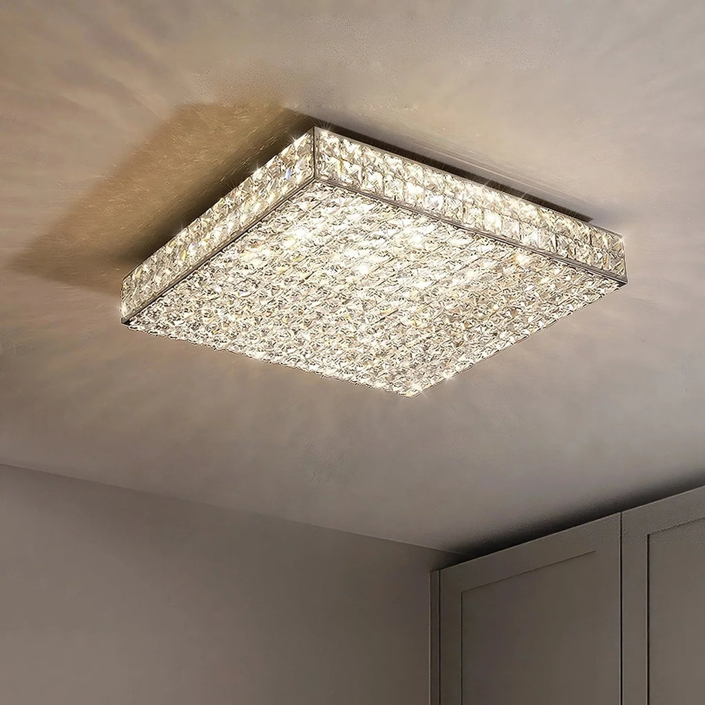 Clear Crystal chandelier - Faye Lane for dining room view 2