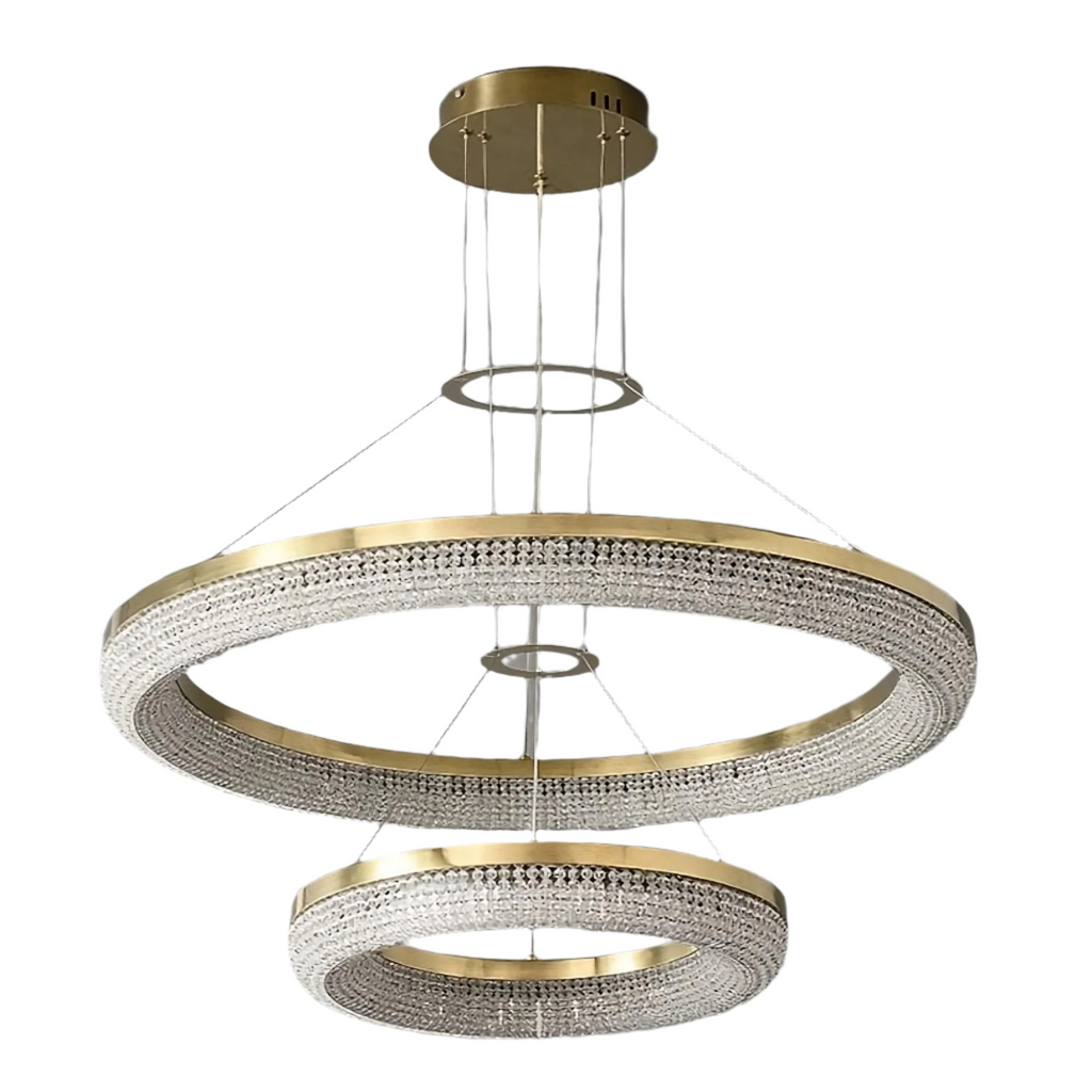 Clear Crystal Round chandelier - Faye House for dining room view 8