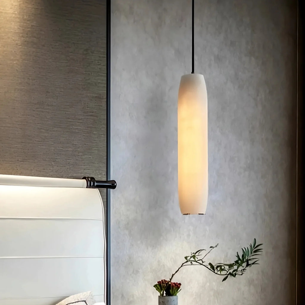 Copper Metal Linear chandelier - Rumi House for dining room view 2