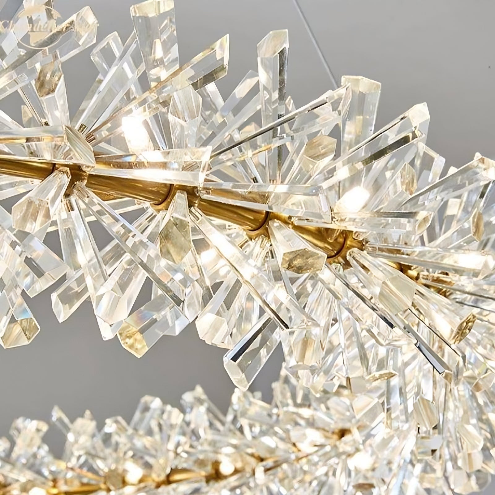 Clear Crystal Round chandelier - Hollis House for dining room view 7