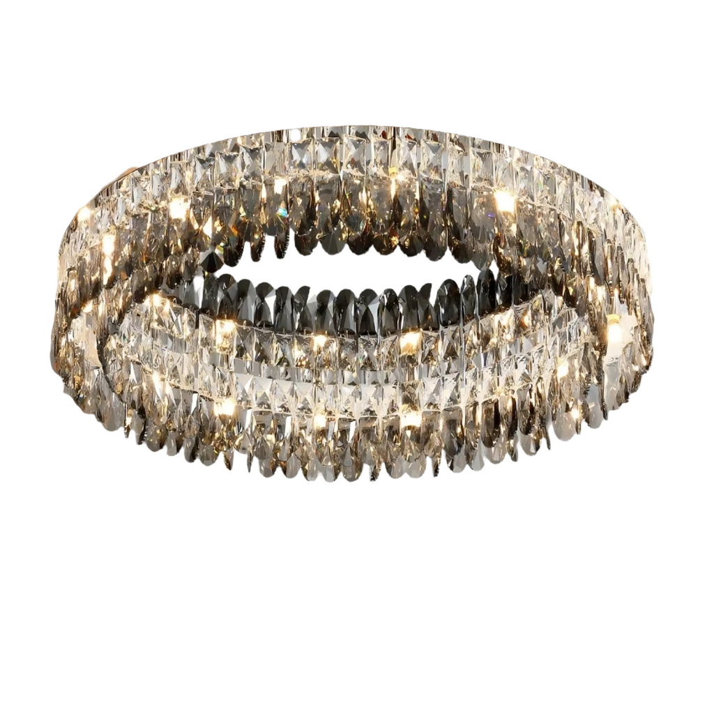 Clear Crystal Round chandelier - Rhea Bay for dining room view 20