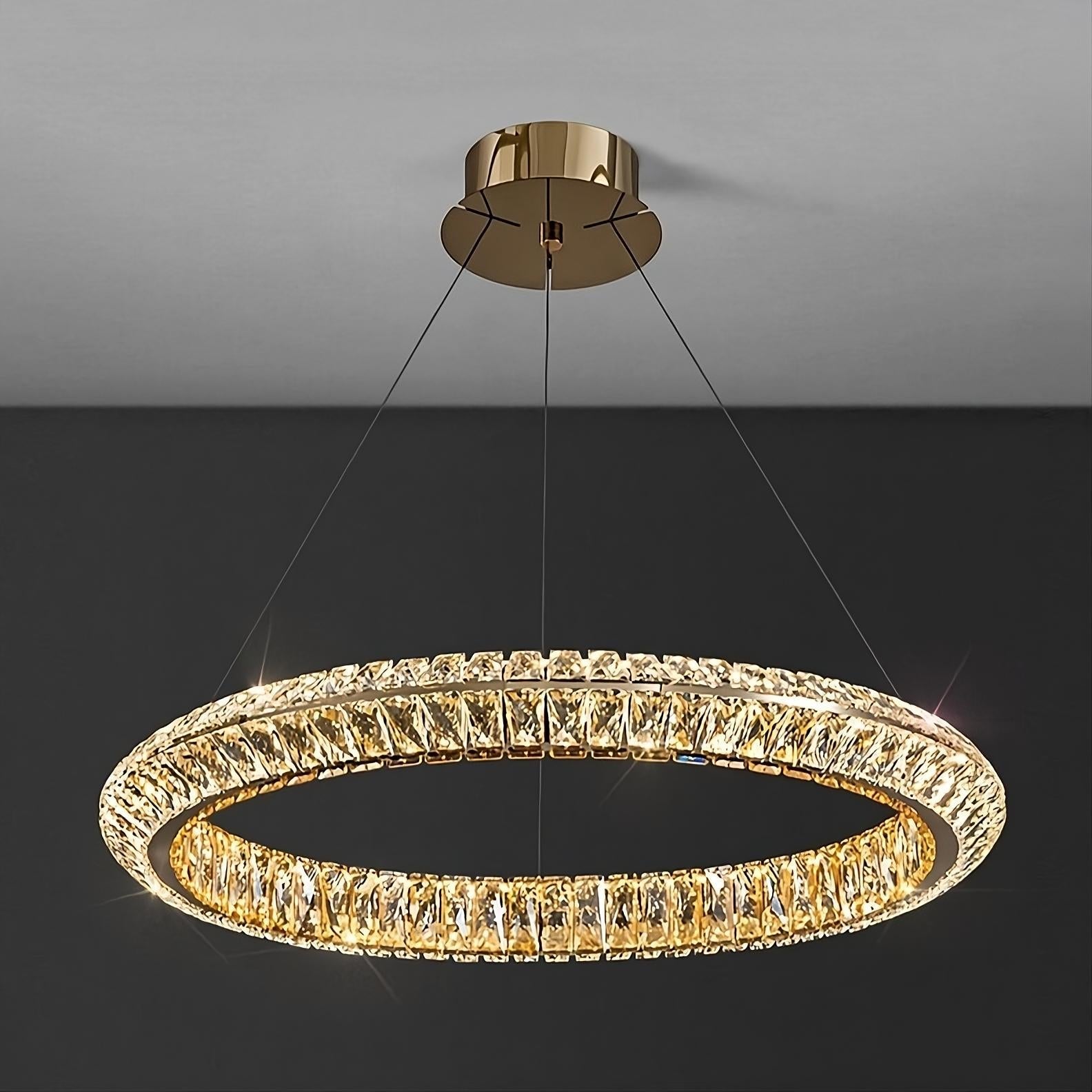 Clear Crystal chandelier - Sabine Lane for dining room view 2