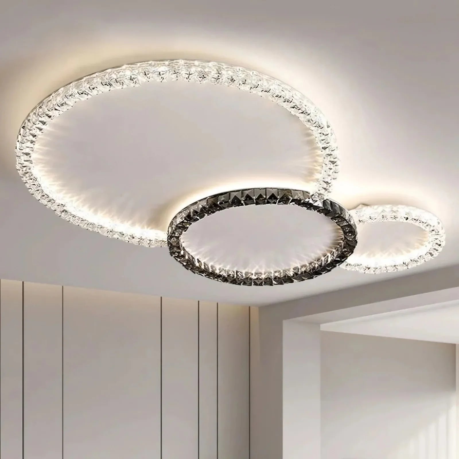 Crystal Round chandelier - Della Bay for dining room view 2