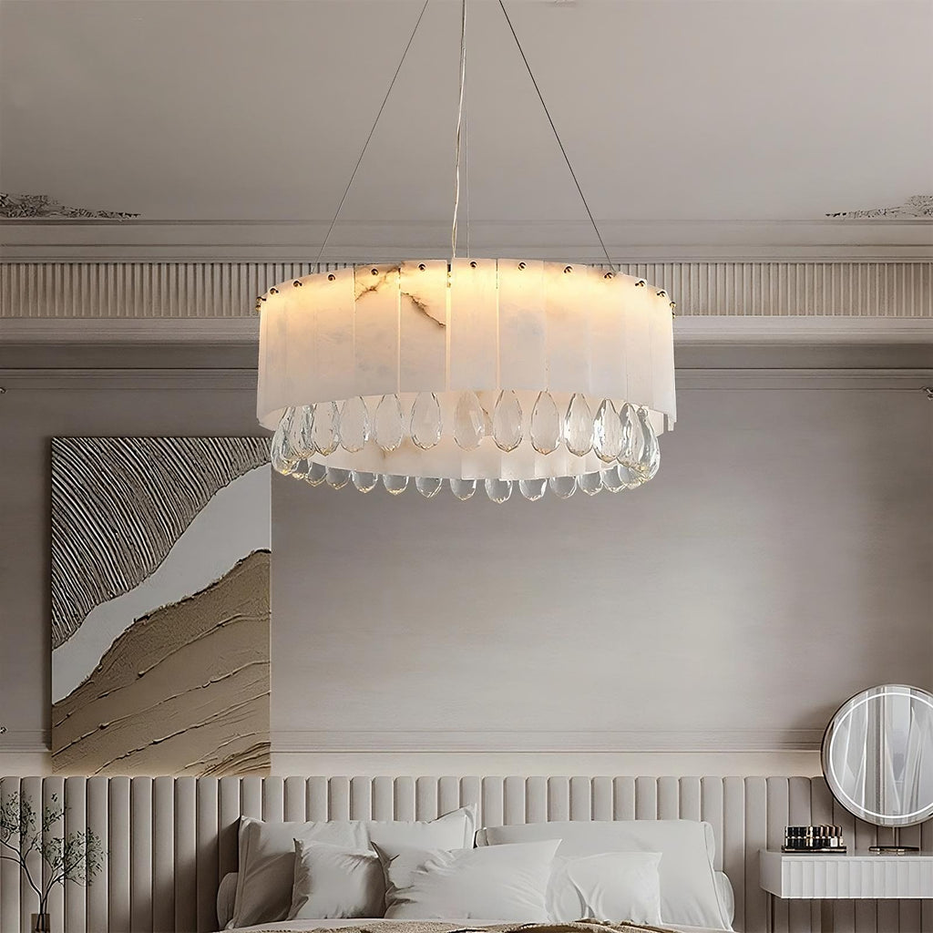 Natural Crystal chandelier - Avon Bay for dining room view 3