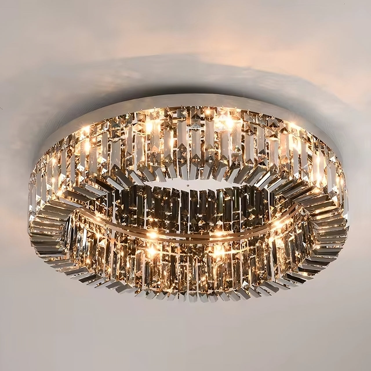 Smoke Crystal chandelier - Ottilie Bay for dining room view 4