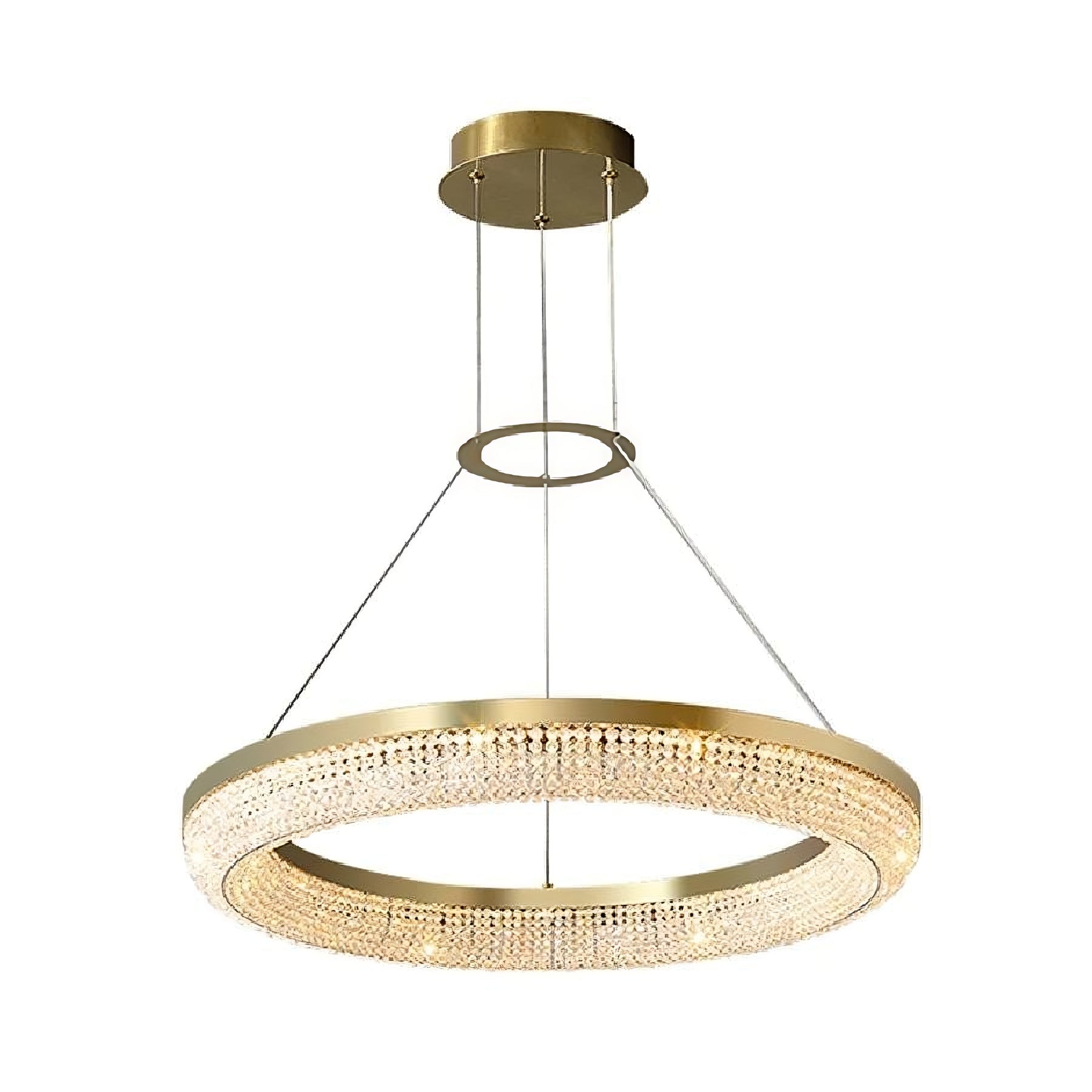 Clear Crystal Linear chandelier - Gilda Lane for dining room view 7