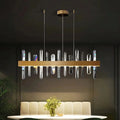 Clear Crystal chandelier - Hollis Court for dining room view 1