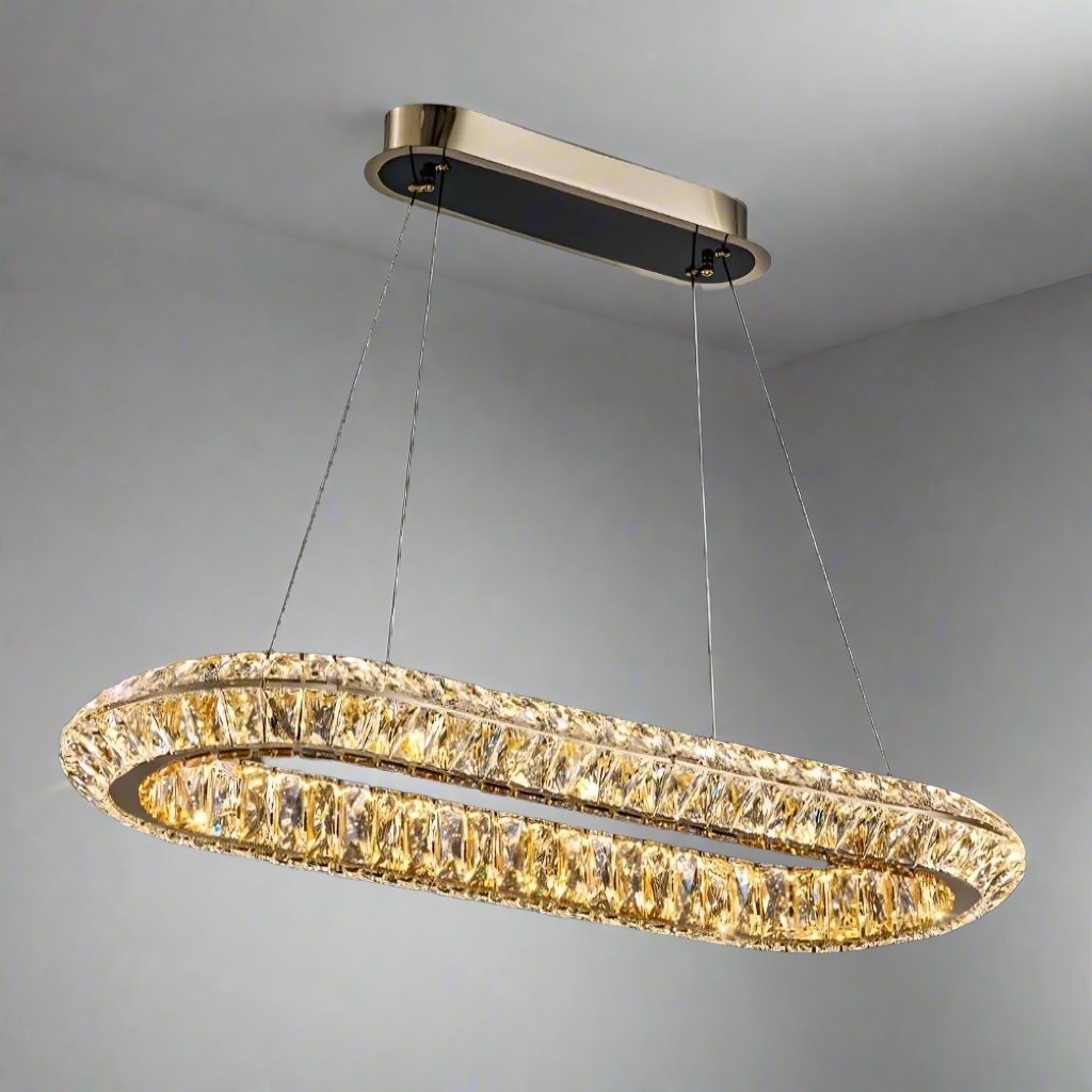 Clear Crystal chandelier - Kaia Lane for dining room view 1