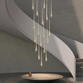 Gold Linear chandelier - Caro House for dining room view 1