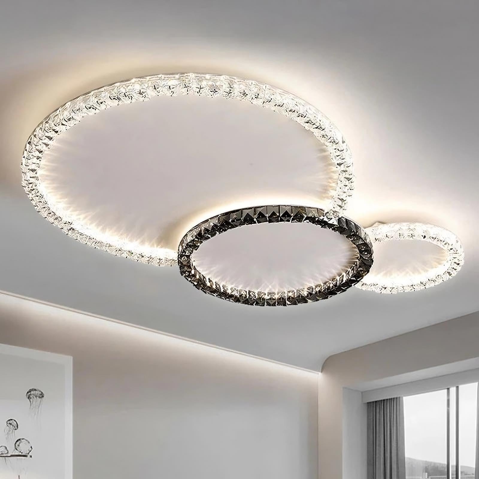 Crystal Round chandelier - Della Bay for dining room view 1
