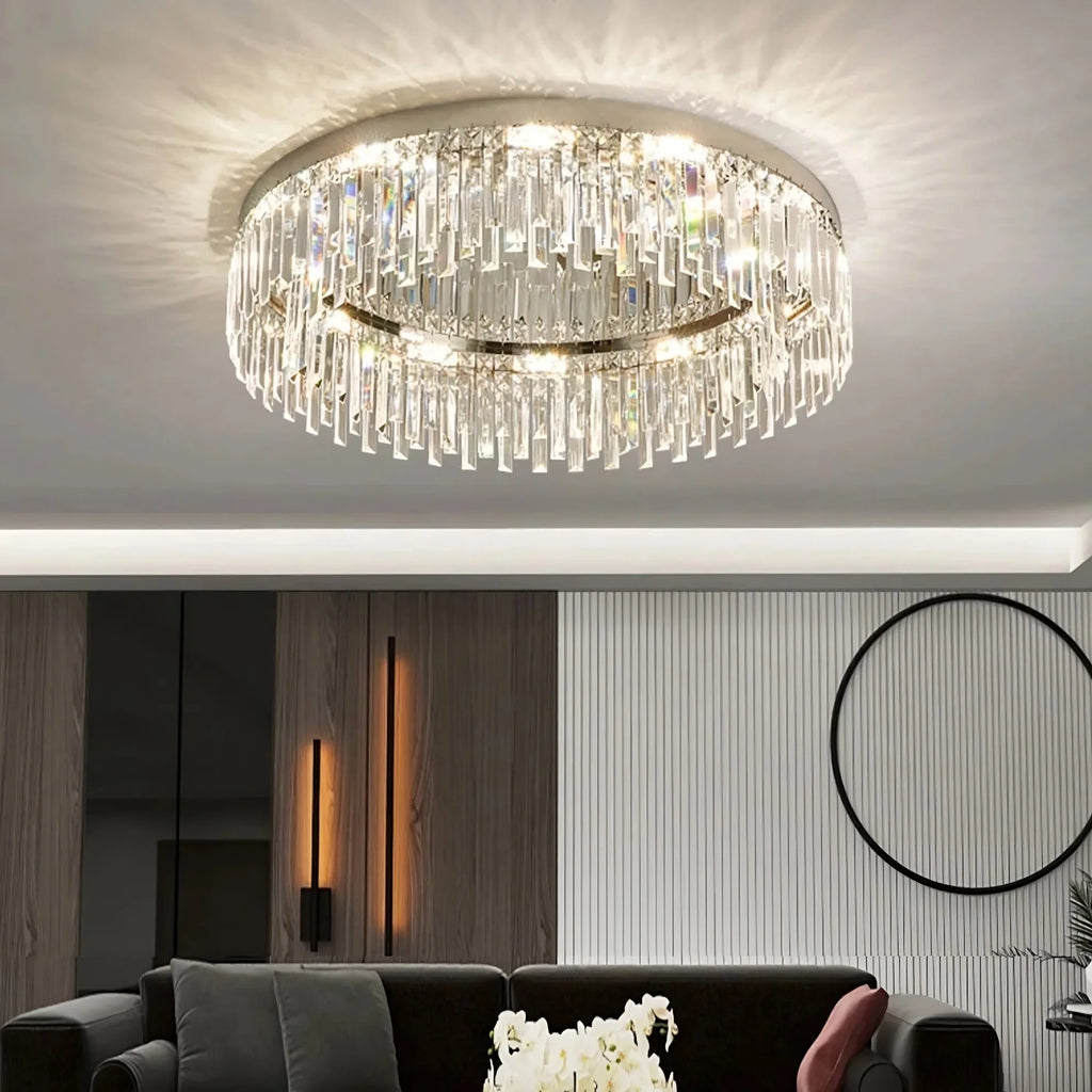 Clear Crystal chandelier - Xara Bay for dining room view 3