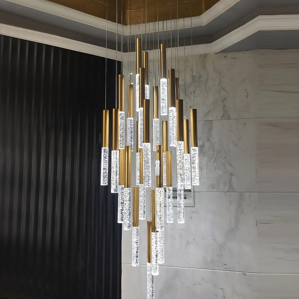 White Crystal chandelier - Sabine Bay for dining room view 3