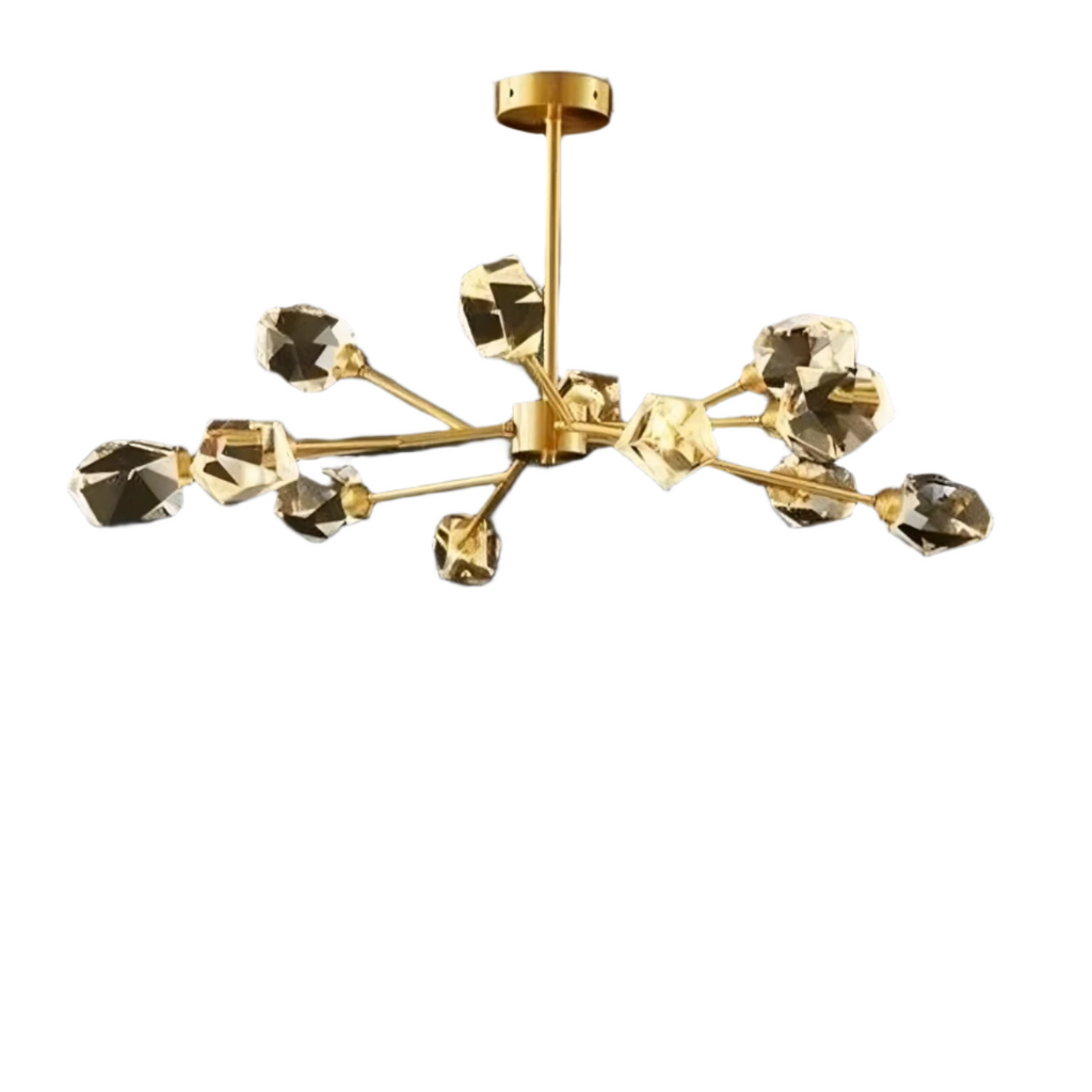 Copper Crystal chandelier - Yule House for dining room view 7