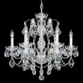 La Scala Chandelier, 8-Light, Florentine Bronze, Clear Swarovski Crystal, 25"W (5007-83S 1HPUFK)