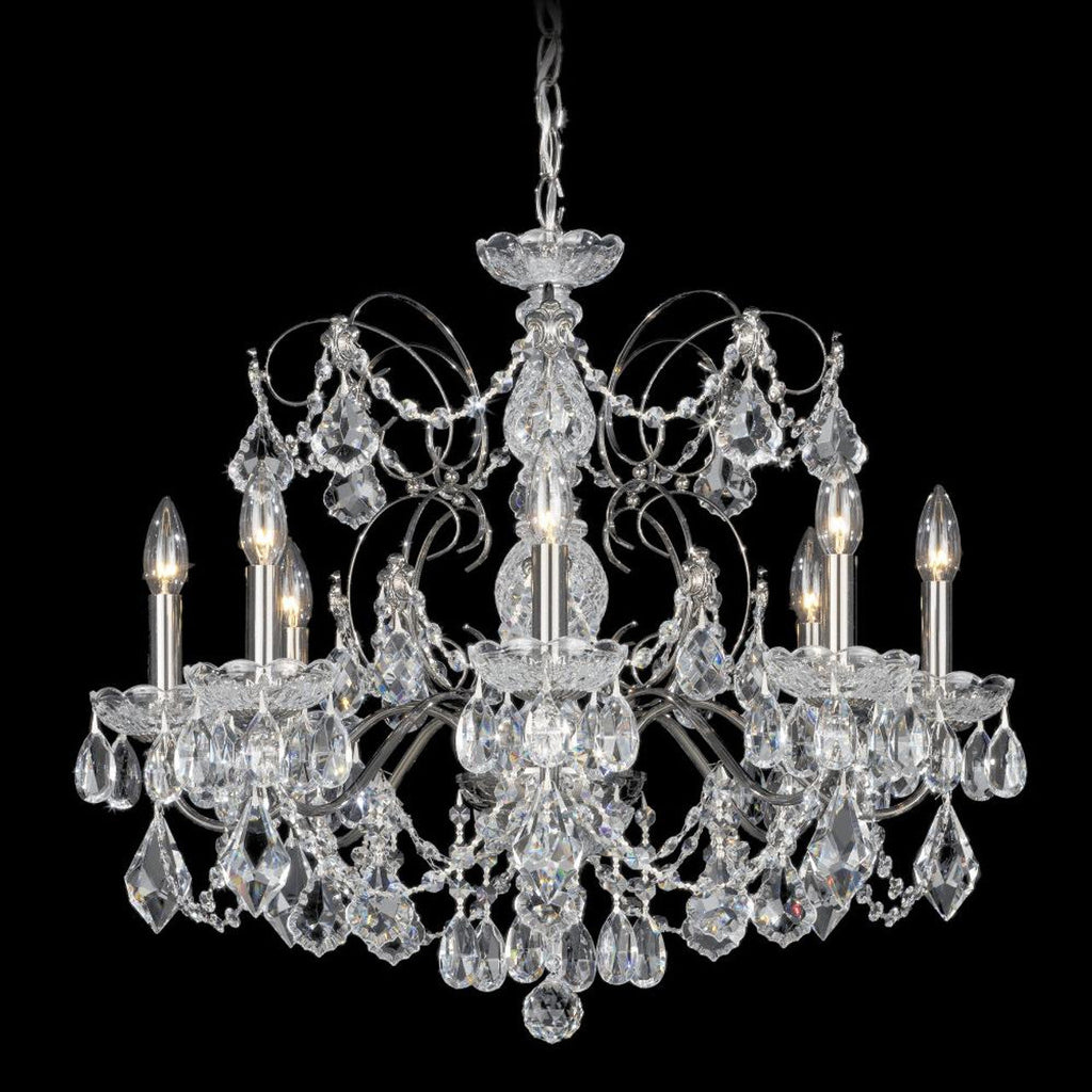 Century Chandelier, 6-Light, Etruscan Gold, Clear Heritage Crystal, 21"W (1705-23 1HPVG1)