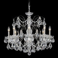 Century Chandelier, 6-Light, Etruscan Gold, Clear Heritage Crystal, 21"W (1705-23 1HPVG1)