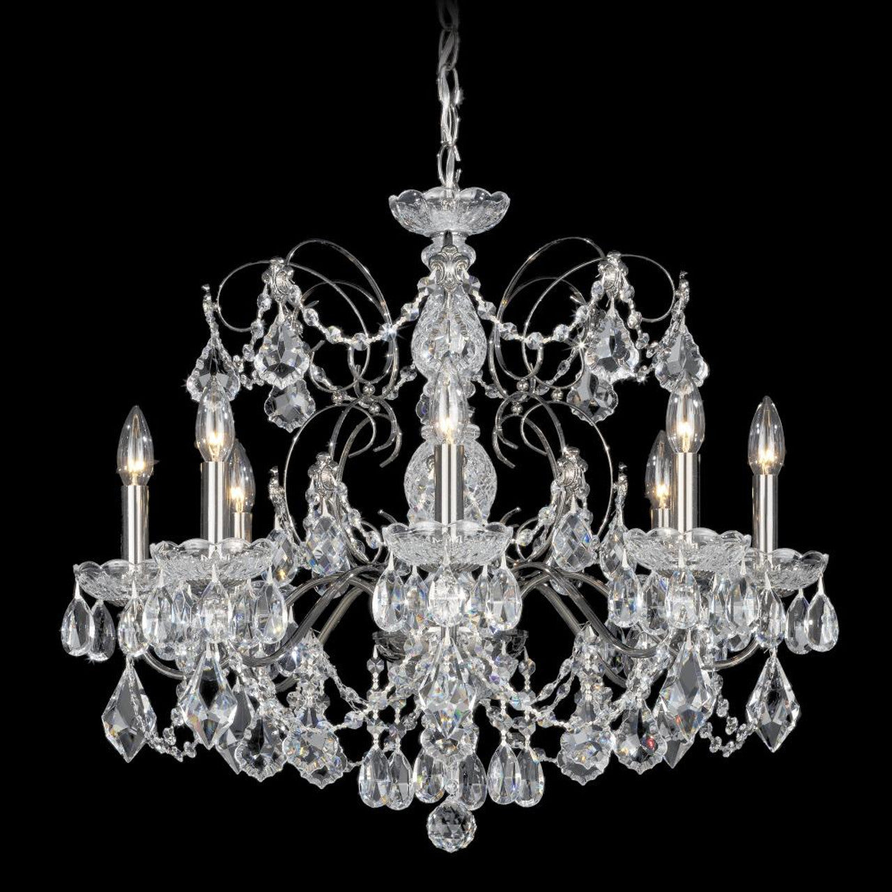 Century Chandelier, 6-Light, Etruscan Gold, Clear Heritage Crystal, 21"W (1705-23 1HPVG1)