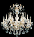 Century Chandelier, 9-Light, French Gold, Clear Heritage Crystal, 26"W (1709-26 180WX4)