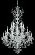 Clear Crystal Candle chandelier - Vela Field for dining room view 1