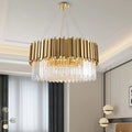 Clear Crystal Round chandelier - Ansel House for dining room view 1