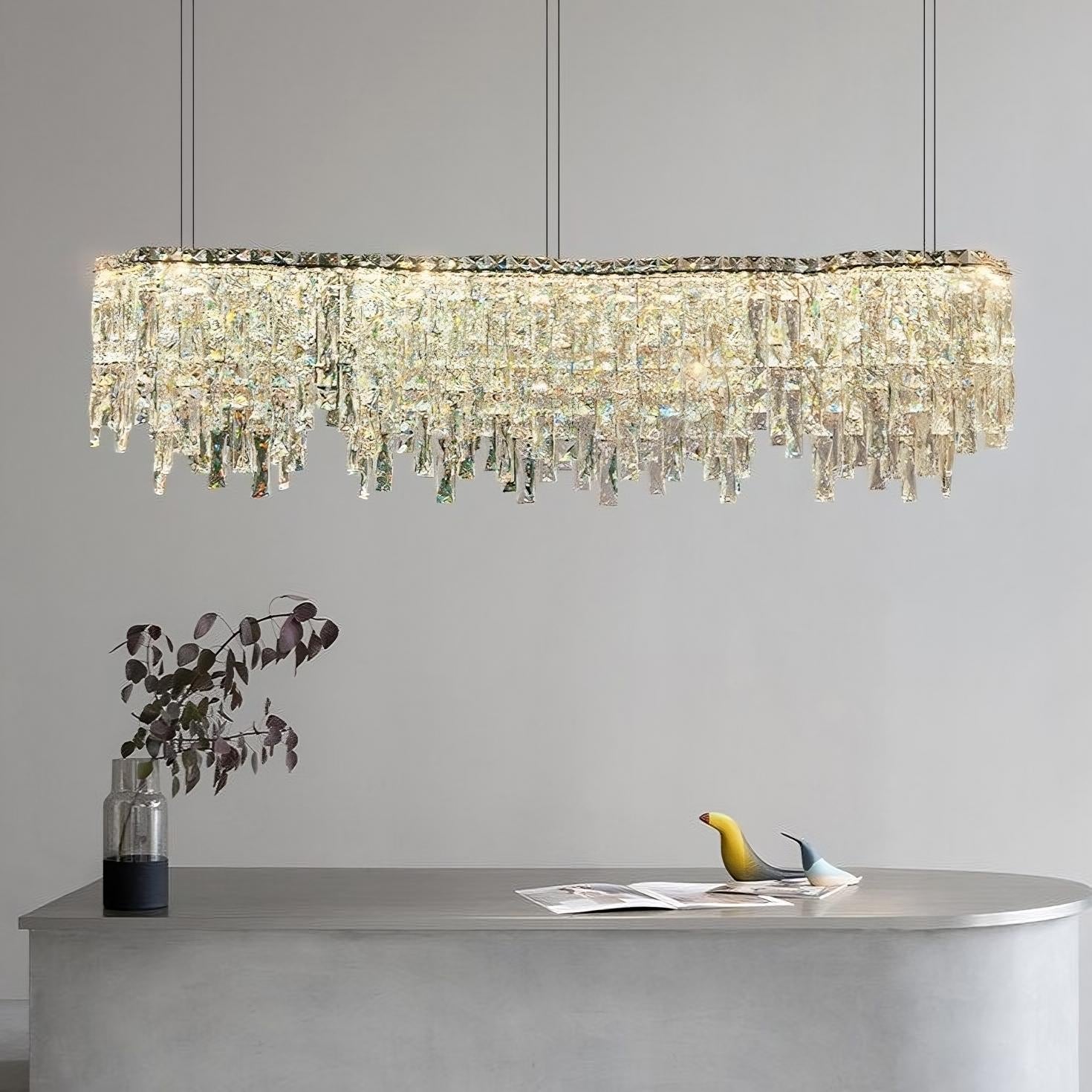 Crystal chandelier - Viola Bay for dining room view 1