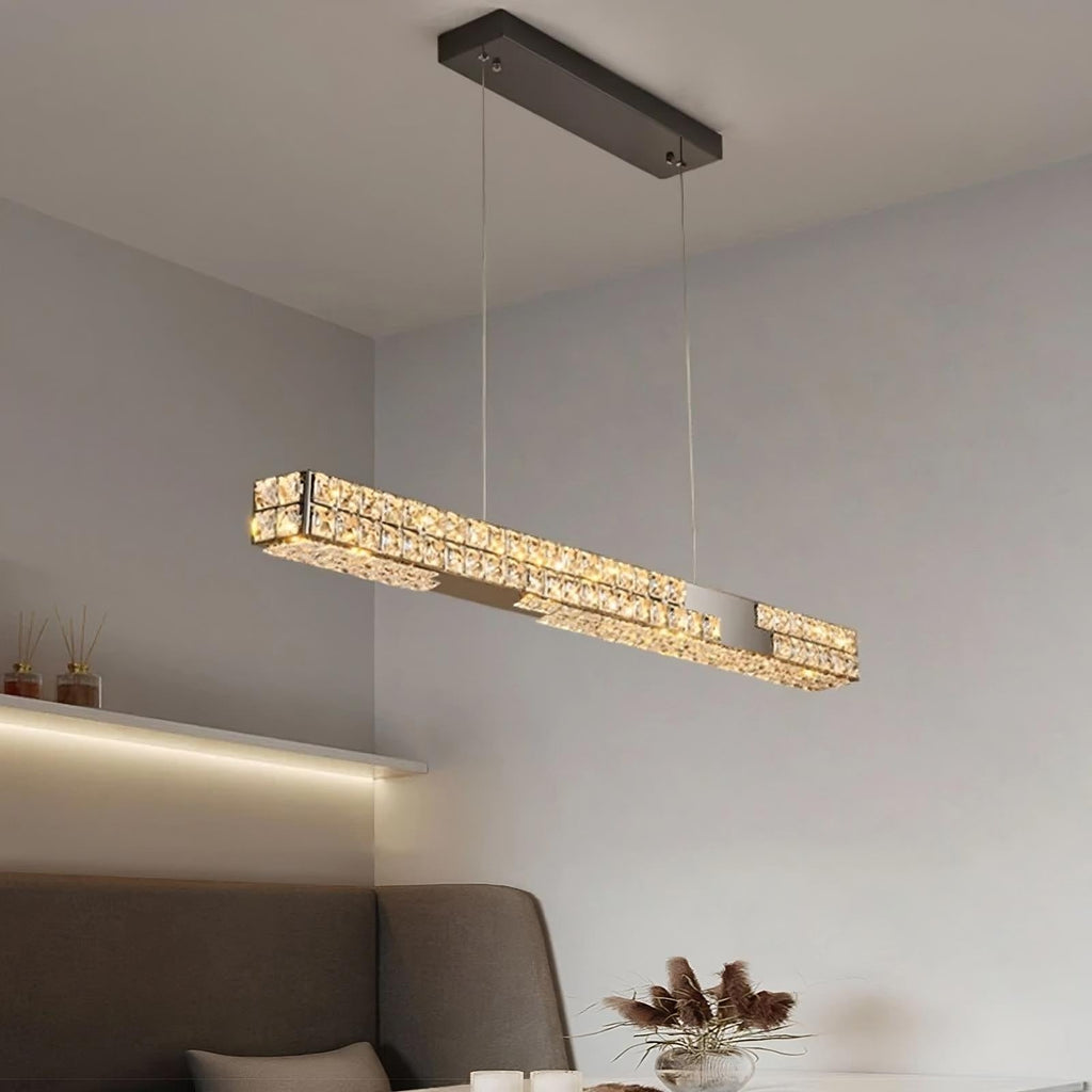 Black Crystal chandelier - Galen Lane for dining room view 3