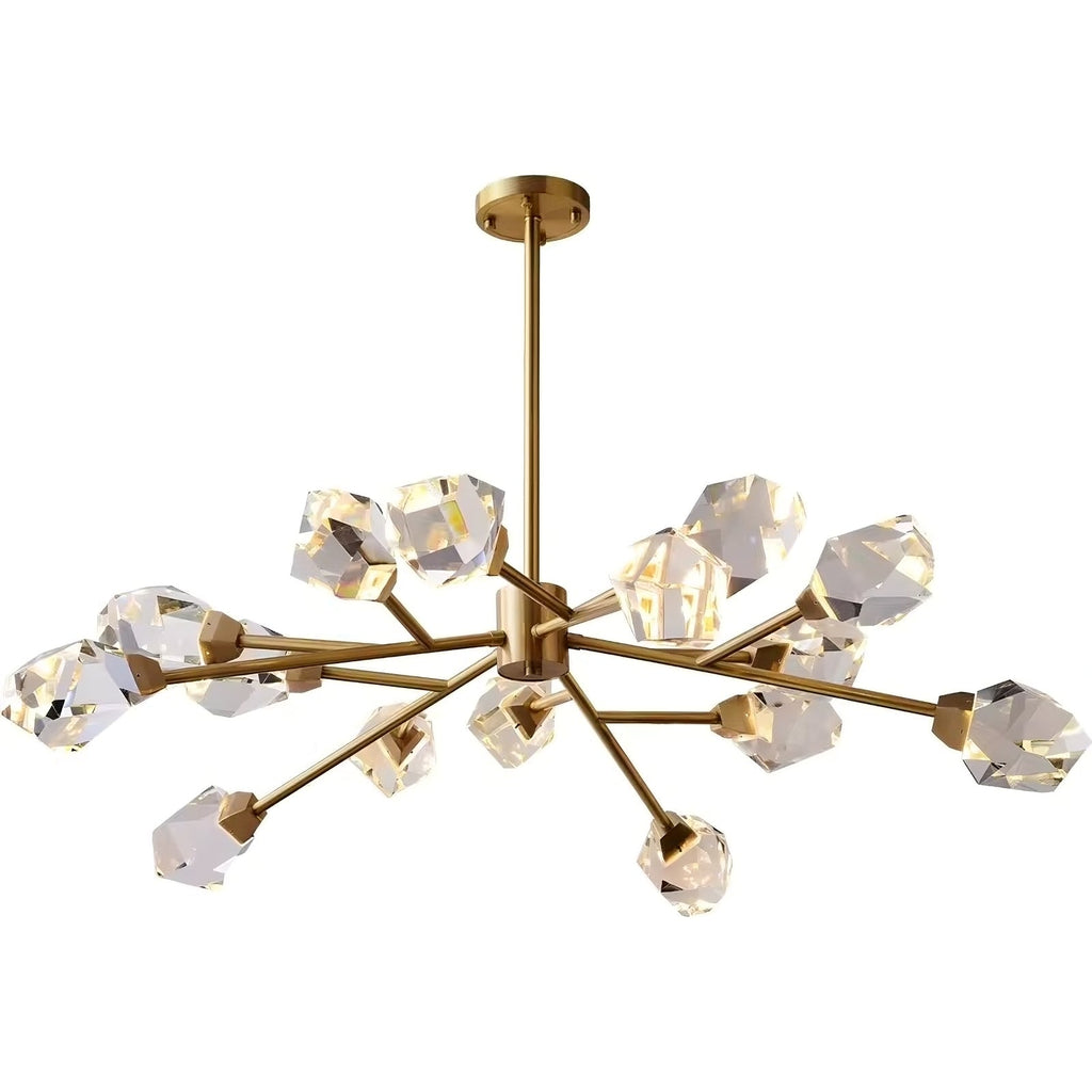 Clear Crystal Round chandelier - Celia Bay for dining room view 8