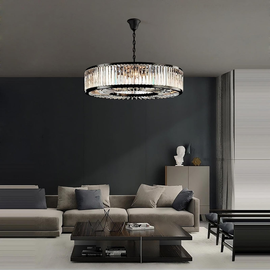 Clear Crystal chandelier - Evren Bay for dining room view 2