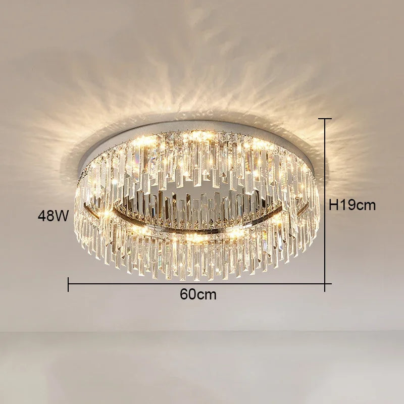 Clear Crystal chandelier - Xara Bay for dining room view 7